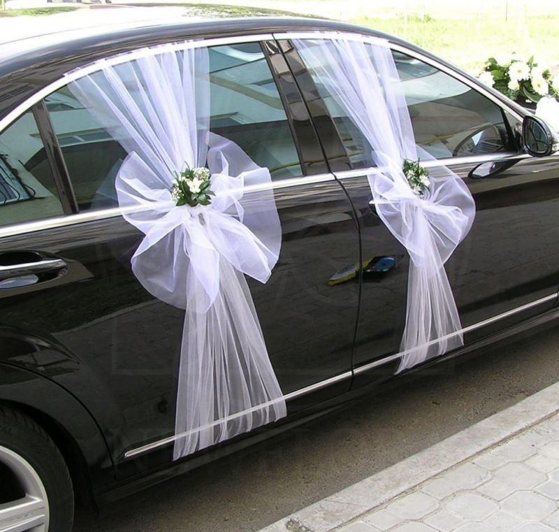 Ленты на машину на свадьбу - как сделать и закрепить на капоте